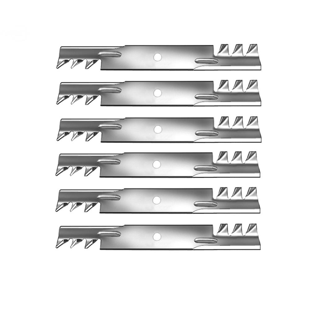 (6) Zero Turn Mower 61'' Deck Mulch Blades - Tiger Fits Cub & Tiger Fits CAT For gallery