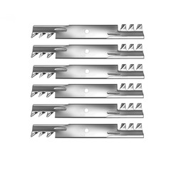 (6) Zero Turn Mower 61” Deck Mulch Blades – Tiger Fits Cub & Tiger Fits CAT For