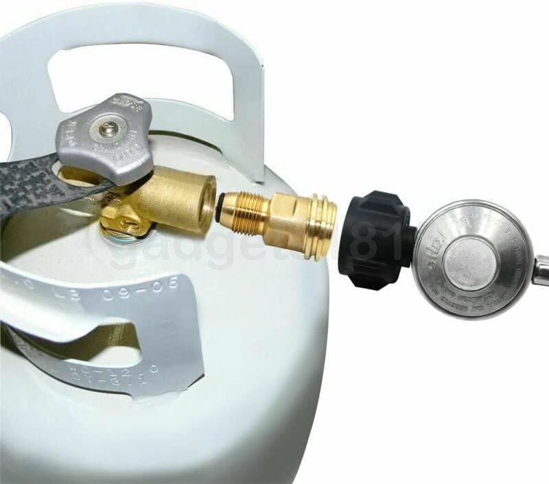 Propane Tank Refill Adapter Converts POL LP Tank Valve to QCC1/Type1 Regualtor gallery
