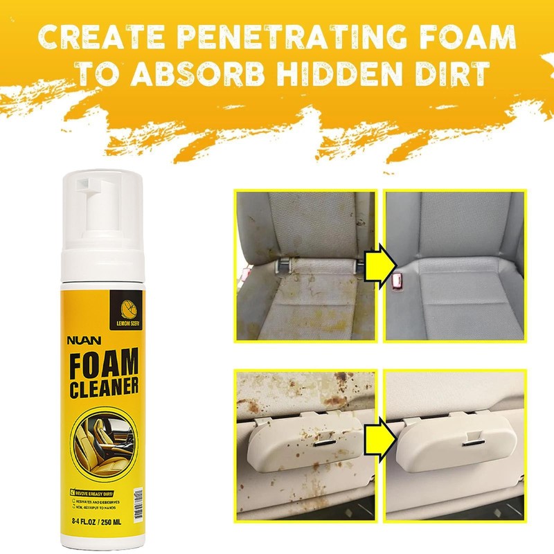 1/2/3PC Car Interior Foam Cleaner 250ml Powerful Stain Remover, for Leather gallery