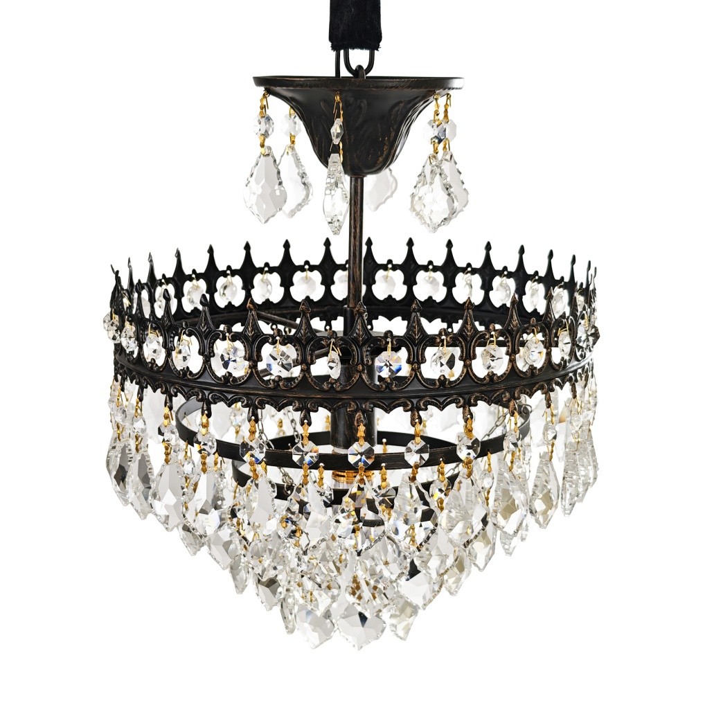 Vintage Crystal Chandelier Large Ceiling Pendant Light Living Hallway Bedroom gallery