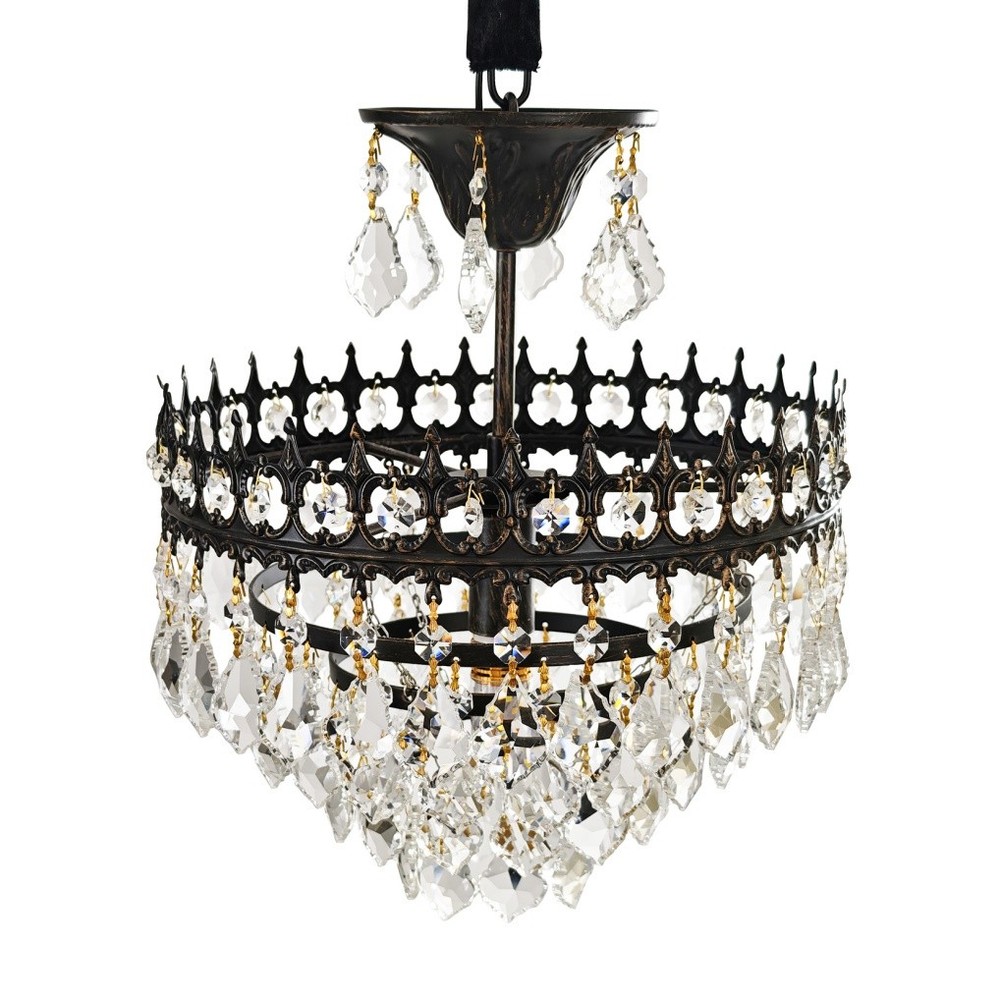 Vintage Crystal Chandelier Large Ceiling Pendant Light Living Hallway Bedroom