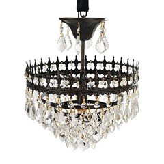 Vintage Crystal Chandelier Large Ceiling Pendant Light Living Hallway Bedroom