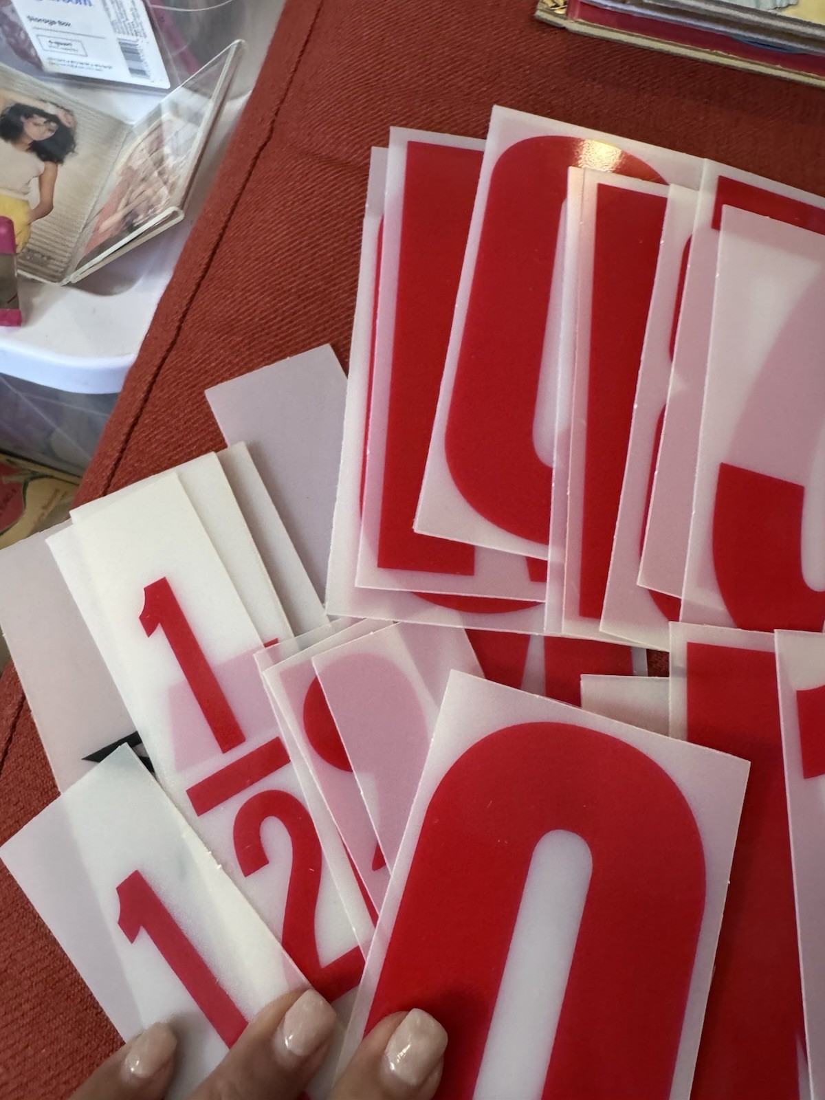 Vintage Marquee letters, Numbers, Punctuation, red and white gallery