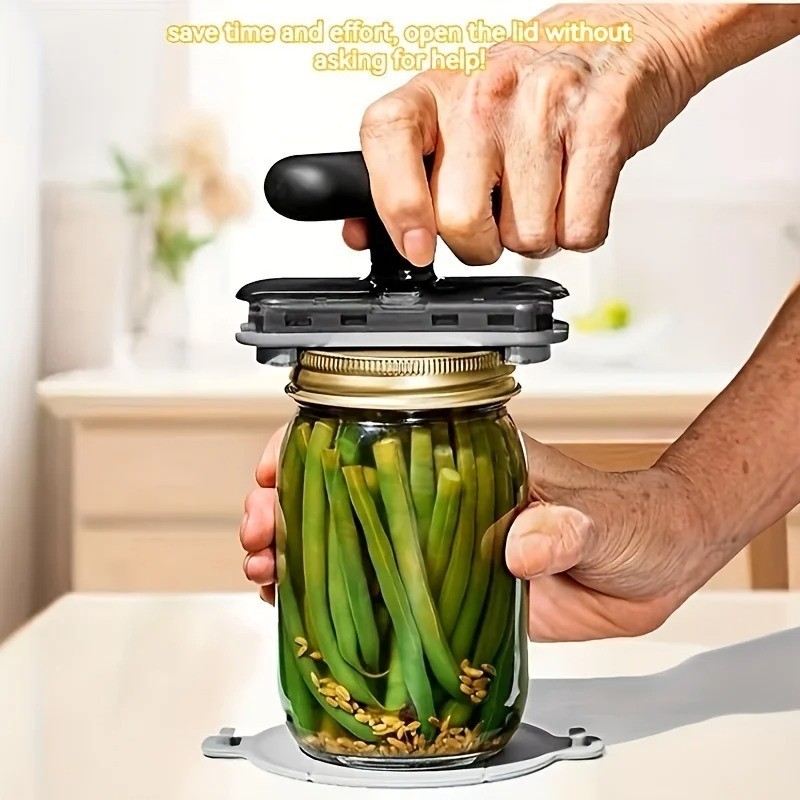 1-Piece Metal Adjustable Multi-Functional Bottle Opener and Can Opener, Easy-To- gallery