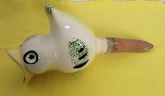 1950s Willie Weekend Ceramic Bird Plant waterer by Holt Howard