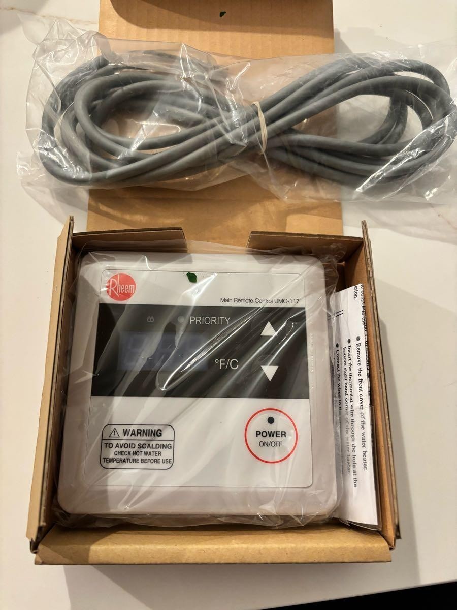 NEW Rheem Main Remote Control UMC-117 for Tankless Water Heater gallery