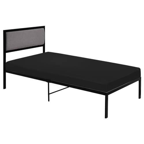Cot Sheets 31" x 75", Cot Size Sheet Fitted with Cot Sheet 31" x 75" Black gallery