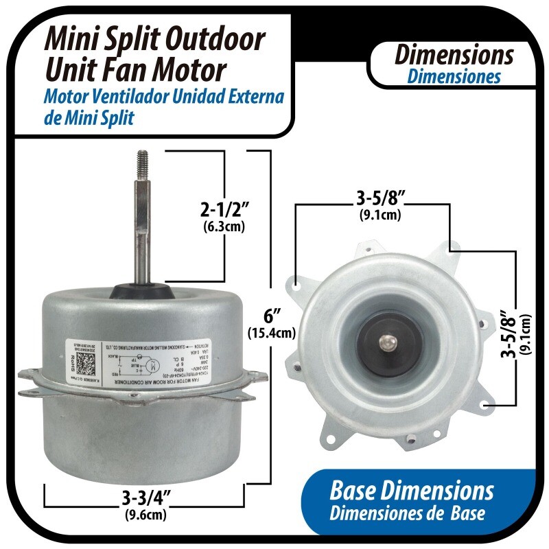 Fan Motor single phase asynchronous Outdoor Unit YKT-24-6-10L RoHS YDK24-6FB(B) gallery