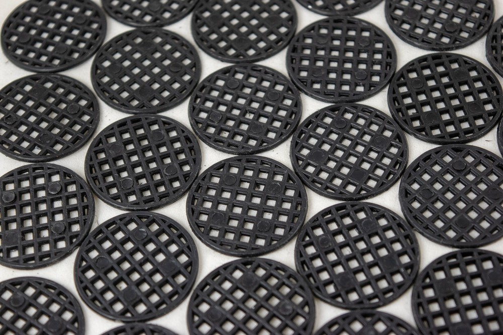 Black Round Plastic Drainage Mesh/Screen for Potted Plant, Bonsai Pot 1.5"x 1.5"