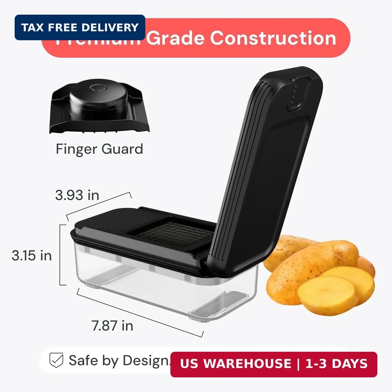 Fullstar Essential Vegetable Chopper & Mandoline Slicer - Space-Saving 2-in-1 - gallery