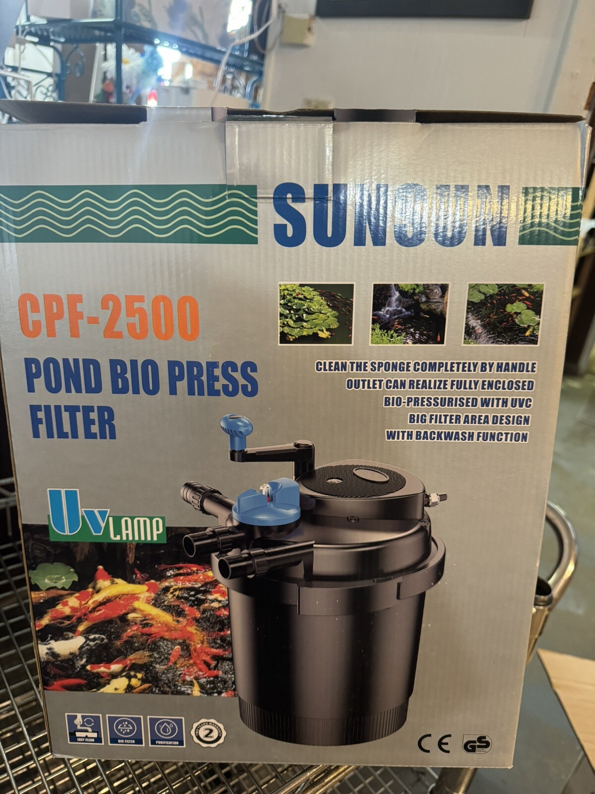 Sunsun CPF-2500 Pond Bio Pressure Filter UVC 13-watt Up to 1600 Gallons gallery