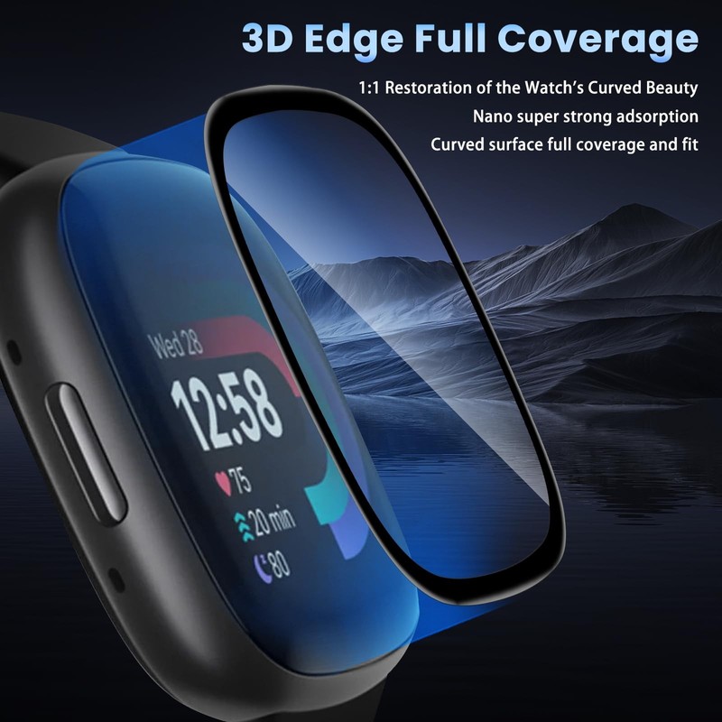 5 pcs Screen Protector for Fitbit Versa 4 / Fitbit Versa 3 / Fitbit Sense 2 /... gallery