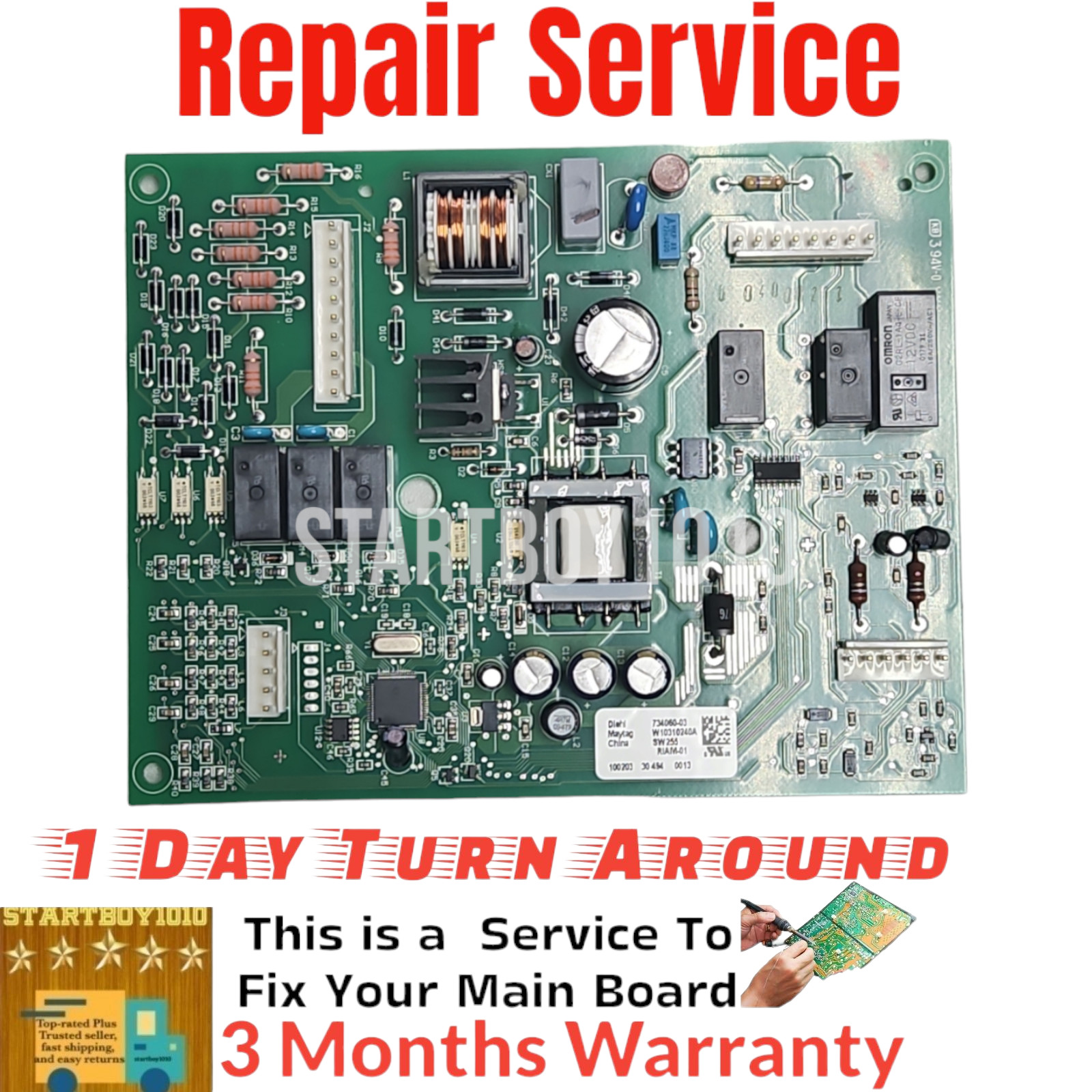 Repair Service Maytag Whirlpool Control Board 12920710 720961-00 W10890094 gallery