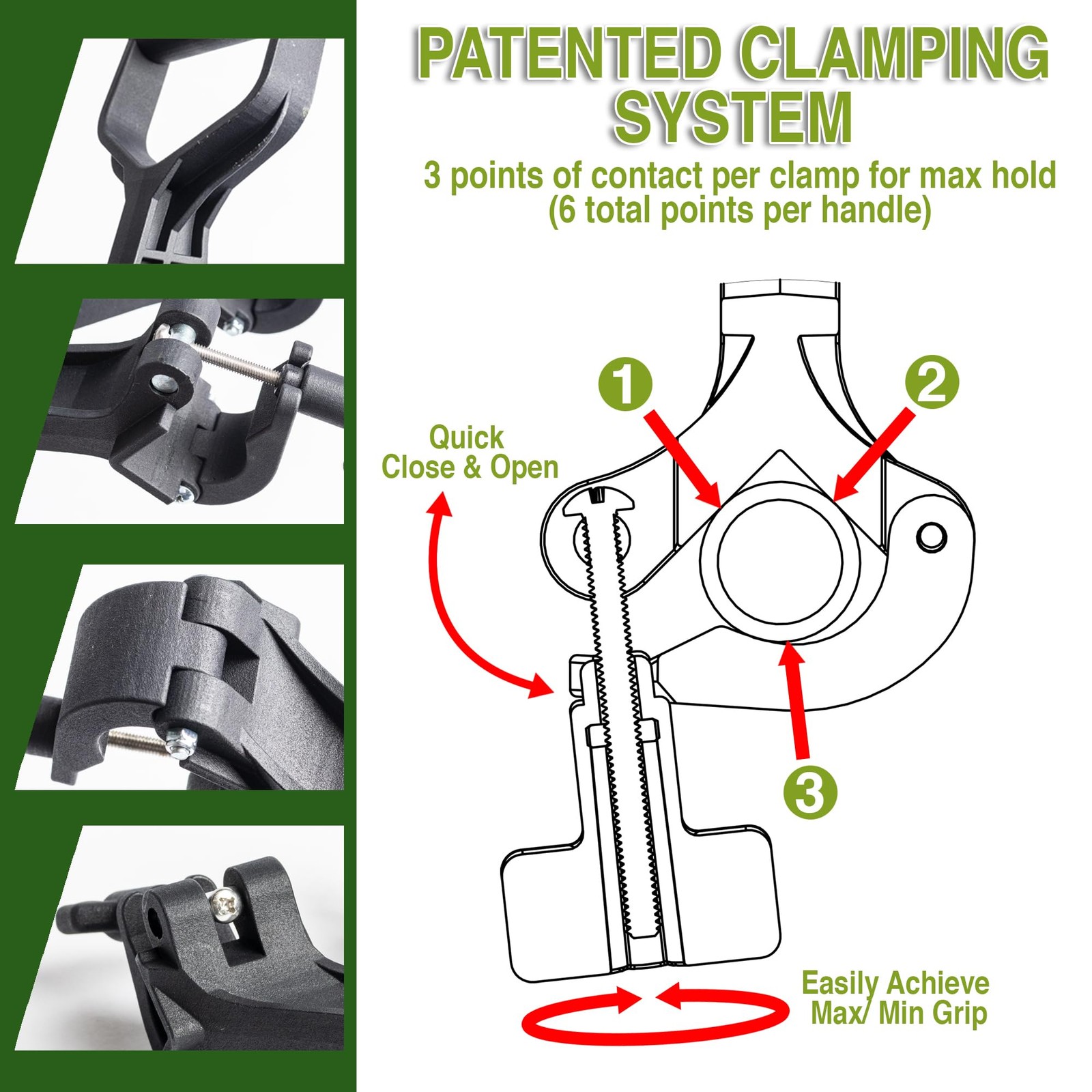 Universal Handle Attachment for Weedeater, String Trimmer, Shovel, Rake & Mor... gallery