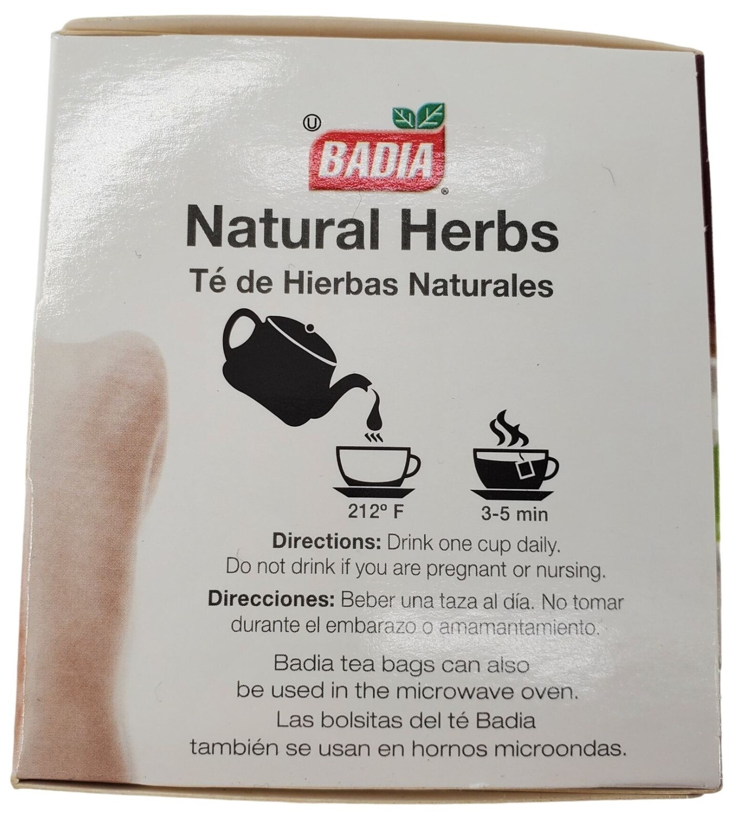 Badia Natural Herbs Natural Slimming Tea Caffeine-Free Bag - Pack of 25 gallery