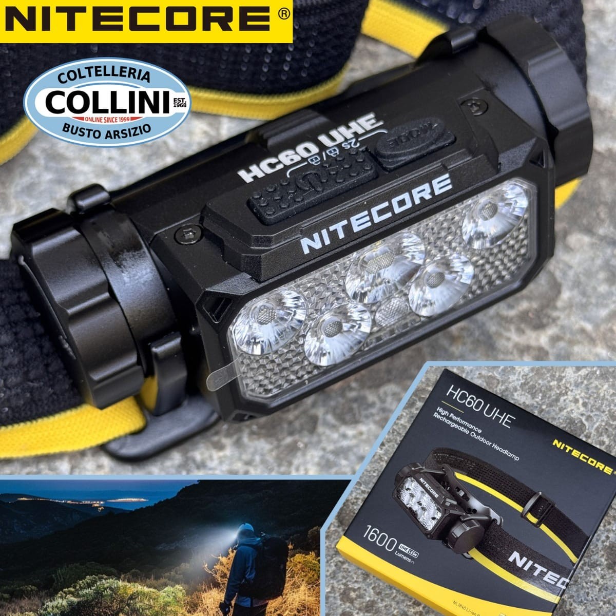 Nitecore - HC60 UHE - USB Rechargeable Front - 1600 Lumens & 157 Meters - T... gallery