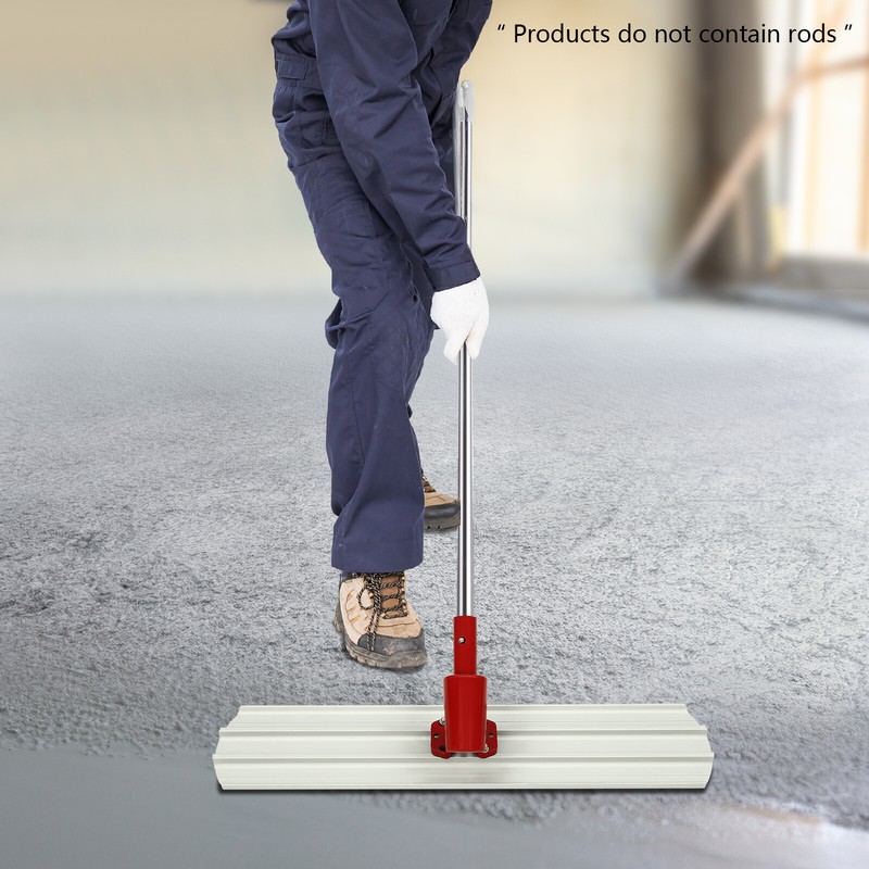 Rectangular Concrete Trowel Round End Concrete Finishing Tool Trowel w/Connector gallery