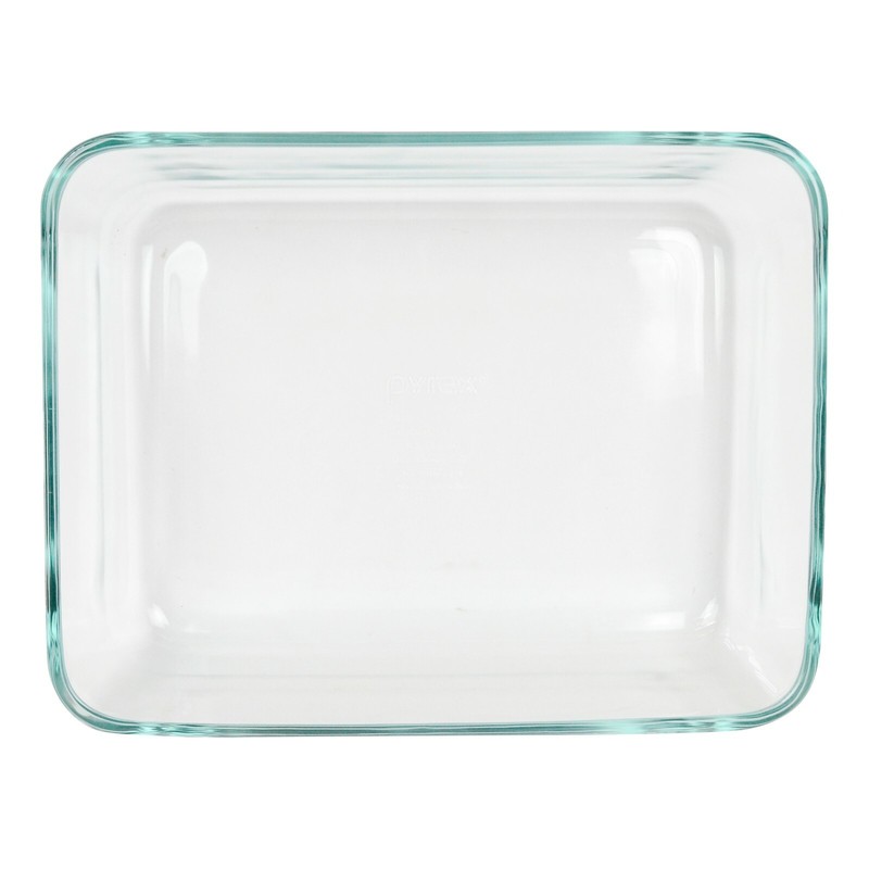 Pyrex 7211 6-Cup Rectangle Glass Storage Dish w/ 7211-PC 6-Cup Blue Lid Cover gallery