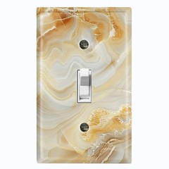 Metal Light Switch Outlet Cover Wall Plate Elegant Granite Marble PRINT MBL105