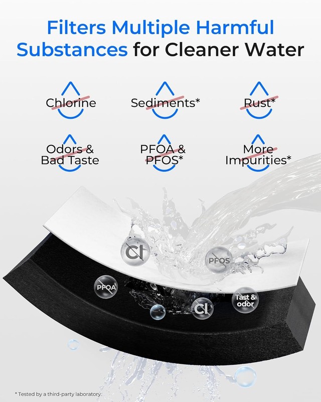 Waterdrop Refrigerator Water Filter Replacement for GE® RPWF,3 Pack gallery