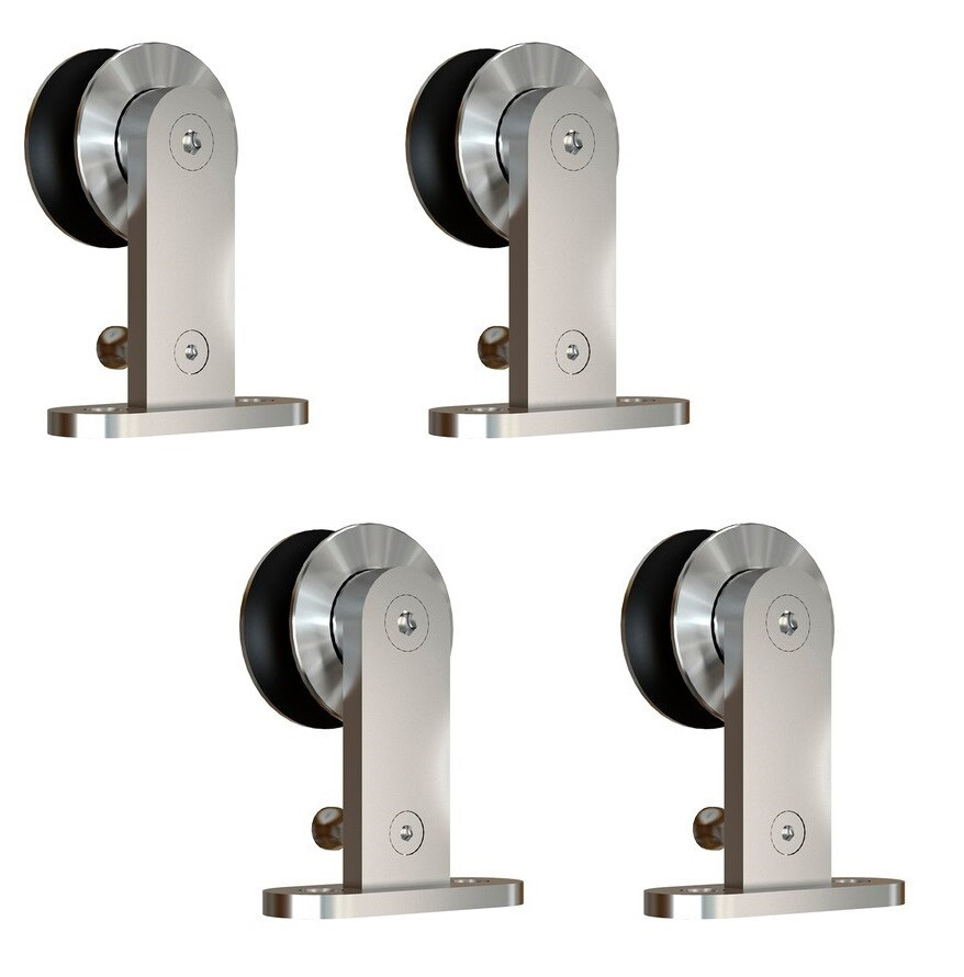 2 Sets National Hardware Interior Sliding Barn Door Hardware Top Mount Hanger gallery