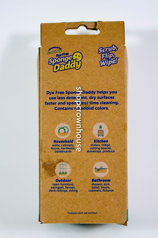 Scrub Daddy DYE FREE Sponge Daddy Heavy Duty Scrubber Sponge All Purpose 3 Pack gallery