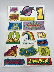 Vintage Weekly Reader Stickers and Lick and Stick Fun 1982