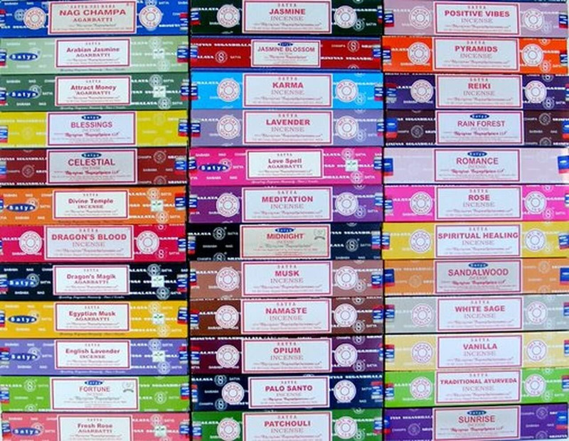 Satya Premium Mix Assorted Incense Sticks Set of 12 Pack | for Meditation, Aroma gallery