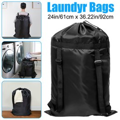 Extra Large Laundry Bag Backpack Heavy Duty Washing Clothes Drawstring 61×92 CM