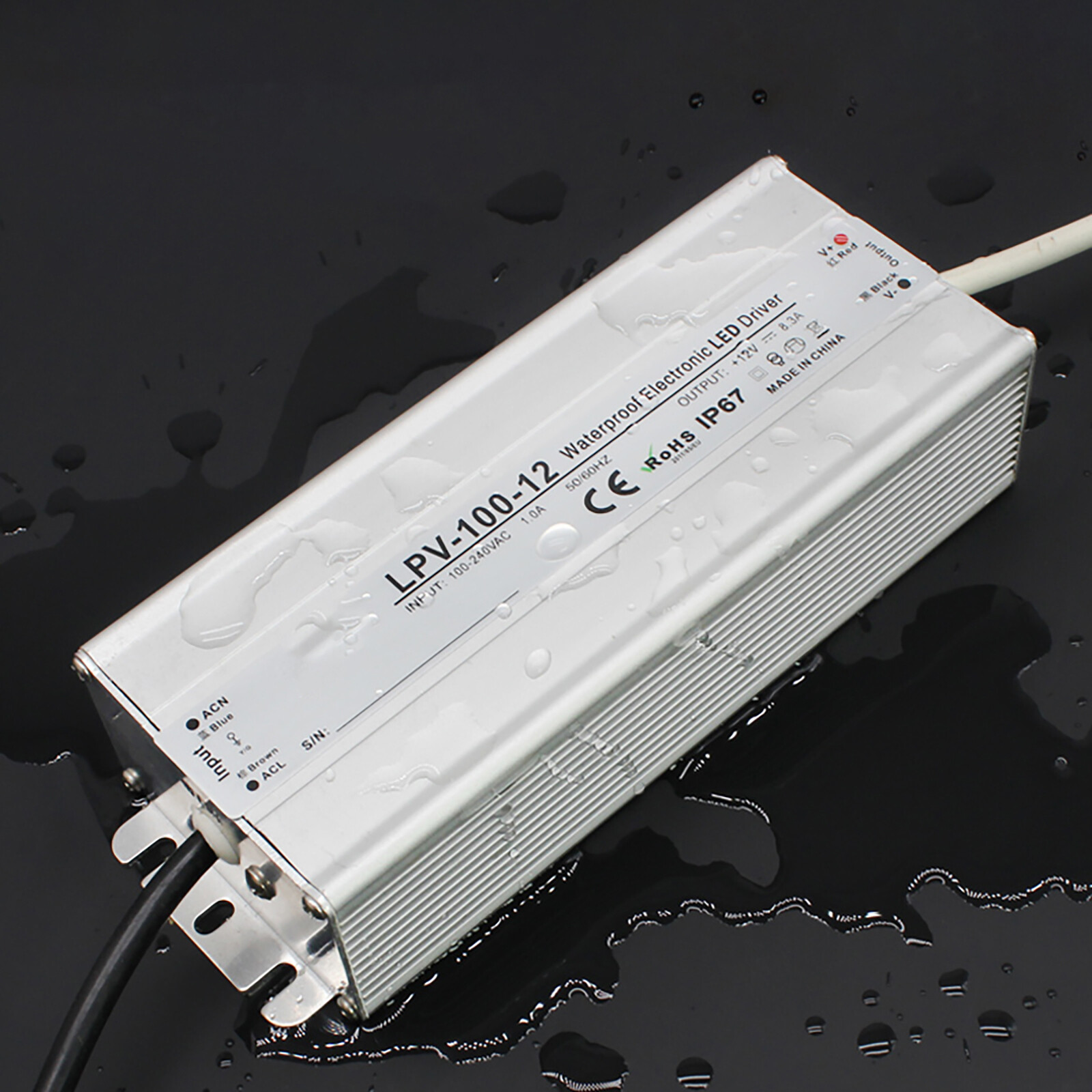 LED Power Supply IP67 Waterproof AC100V/280V to DC12V 48V LED Driver Transformer gallery