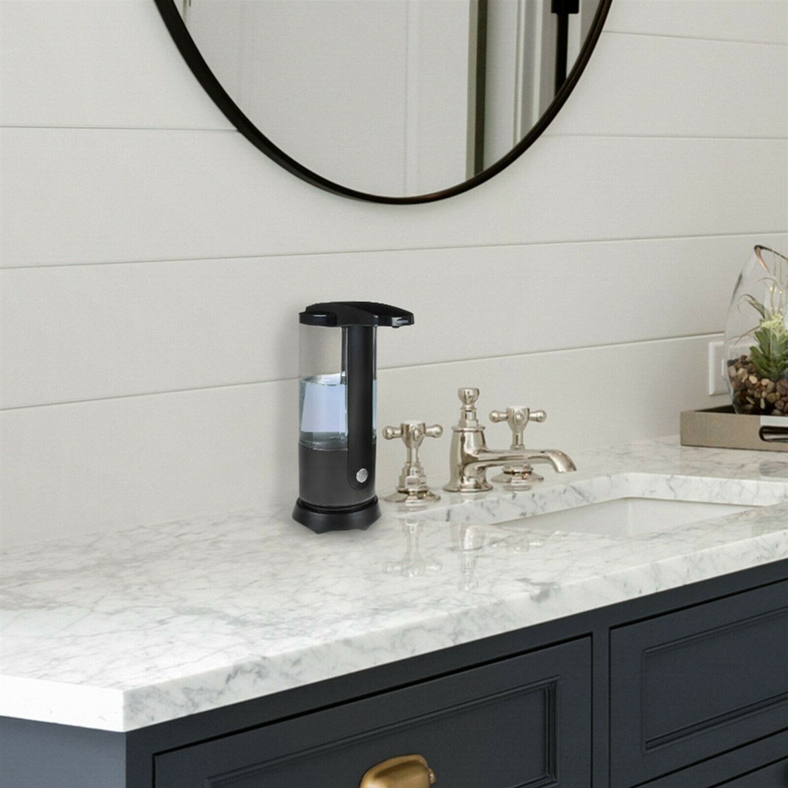 Touchless Automatic Liquid Soap Dispenser Motion Sensor 4 AAA Battery Operated gallery