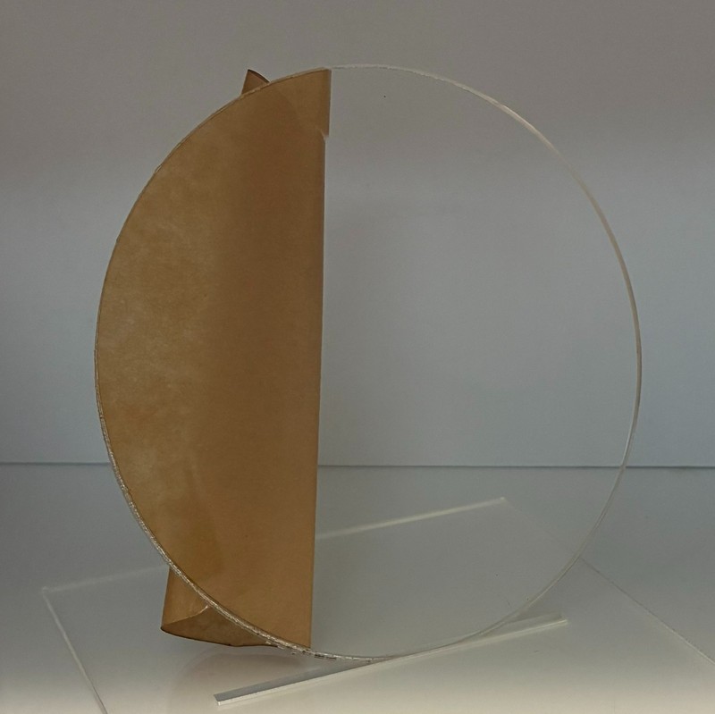 PETG Plastic Sheet - 0.040" (1mm) Thick - Clear - Circle Disc (All Diameters) gallery