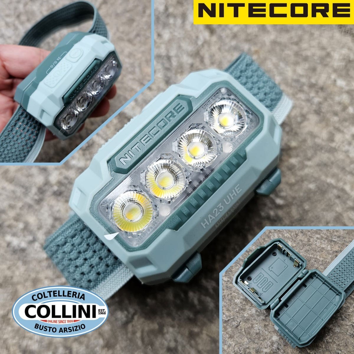 Nitecore - HA23 UHE - Myrtle Green - Ultra Compact Front - 3x AAA - 600 l... gallery