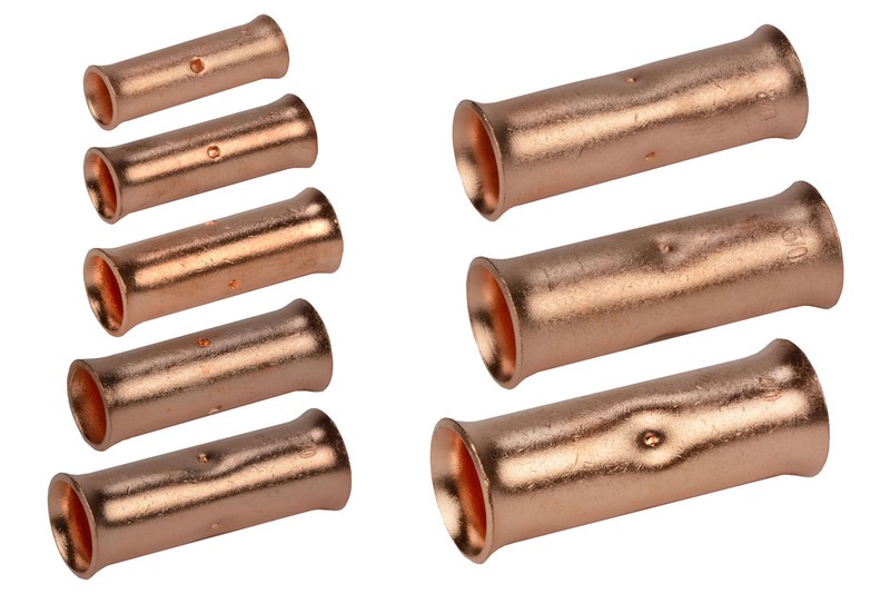 TEMCo Butt Splice Connector Bare Copper or Tin-Plated Uninsulated 6 to 4/0 AWG gallery