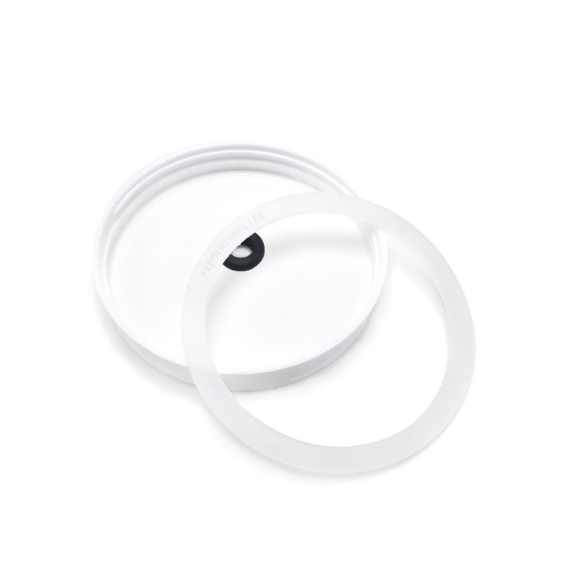 Glass One Gallon Fermentation Jar with Grommet Lid and S-Shaped Airlock gallery