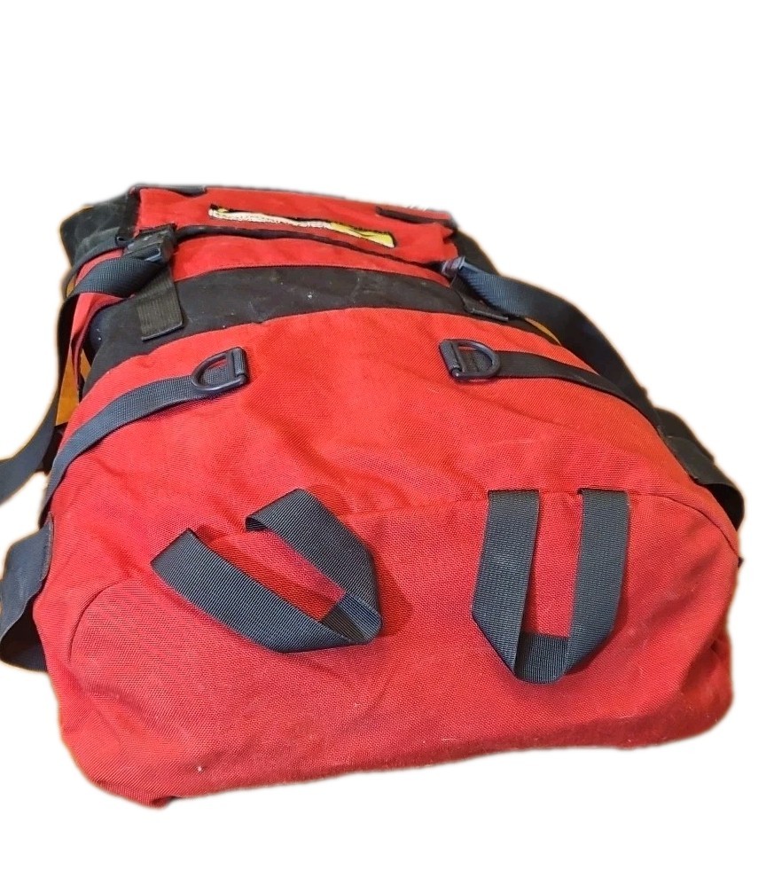 Vtg MountainSmith Backpack Hiking Internal Frame Red Outdoor Lumbar Adjustable. 4