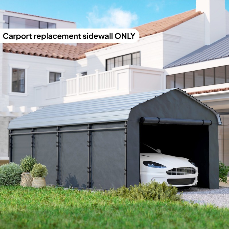 Carport Replacement Sidewall Panel Set of 4 for 10' x 15' Carports gallery