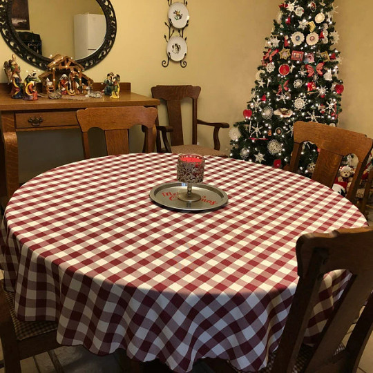 Checkered Tablecloth, Gingham Tablecloth, All Sizes gallery
