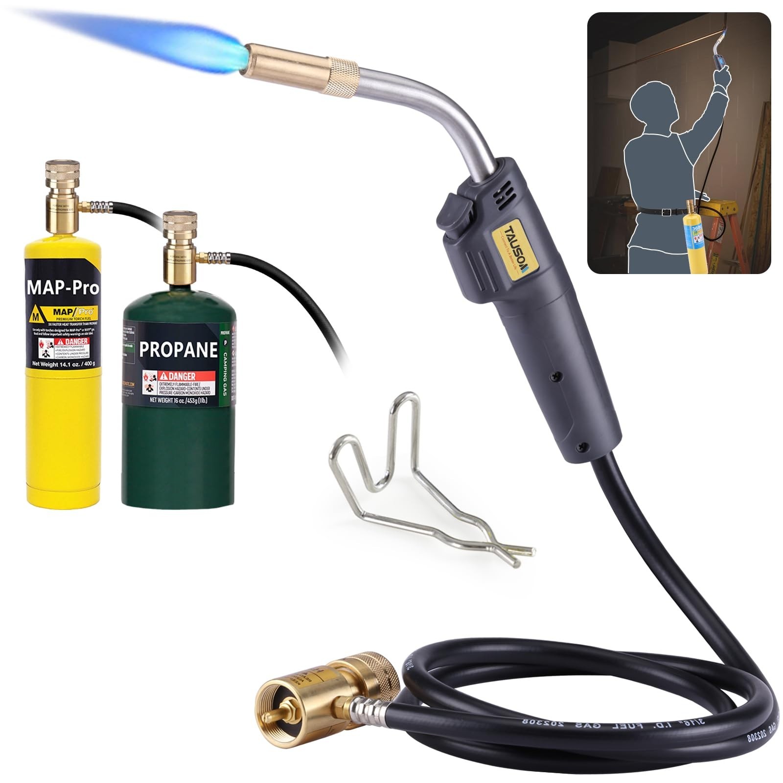 High-Performance Propane Torch Kit - Self-Igniting, 25,000 BTU, 4.9ft Hose, Idea gallery
