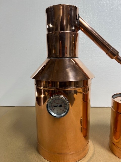 2 Gallon Copper Still with Thumper & Worm Compact Distiller Made In The USA gallery