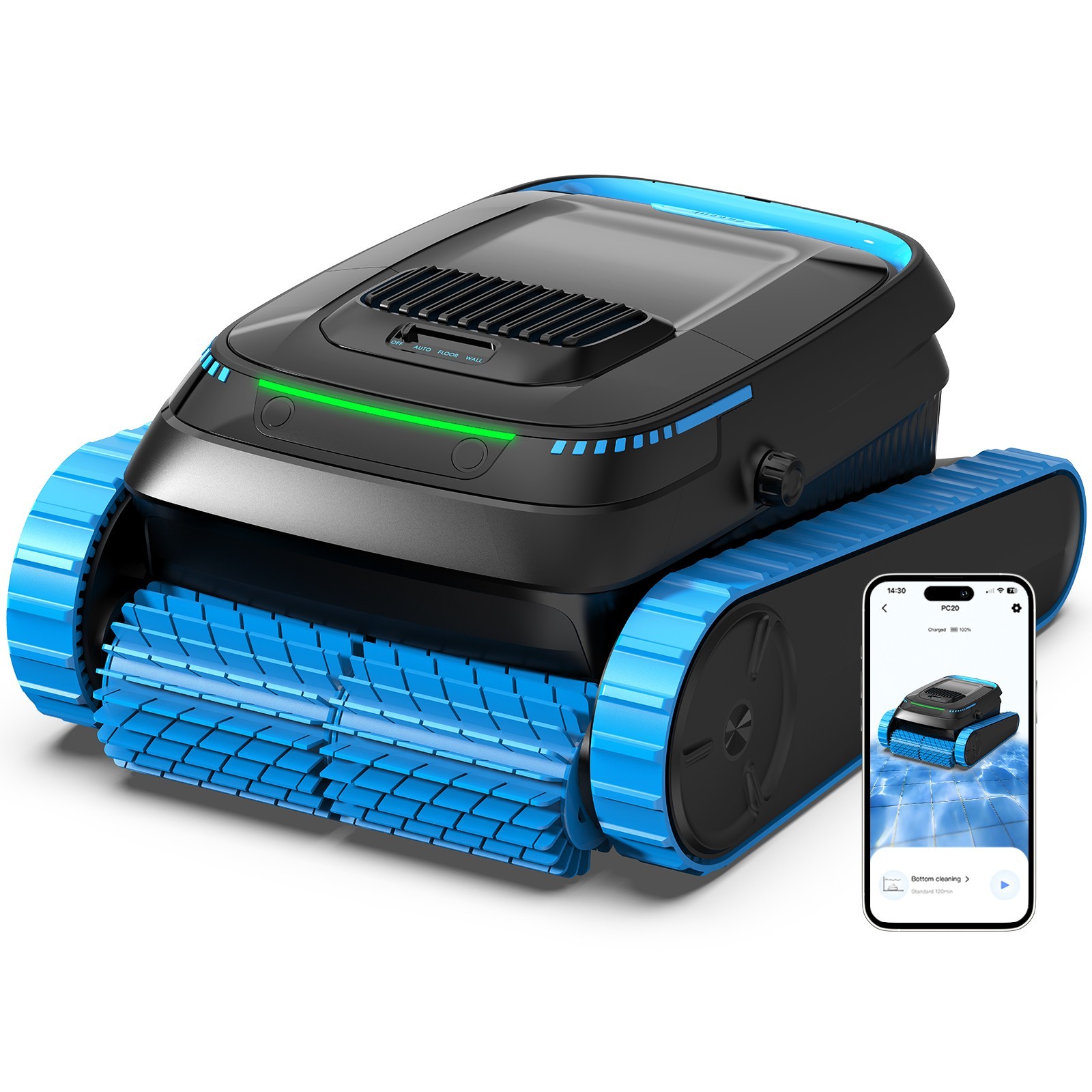 AIRROBO PC20 Robotic Pool Vacuum w/ APP Control for Floor, Walls and Waterline gallery