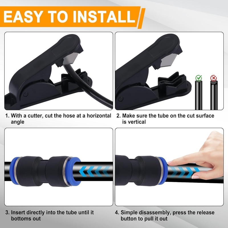 200 PCS Quick Connect Air Hose Fitting Assortment Kit,Push to Connect Fitting... gallery