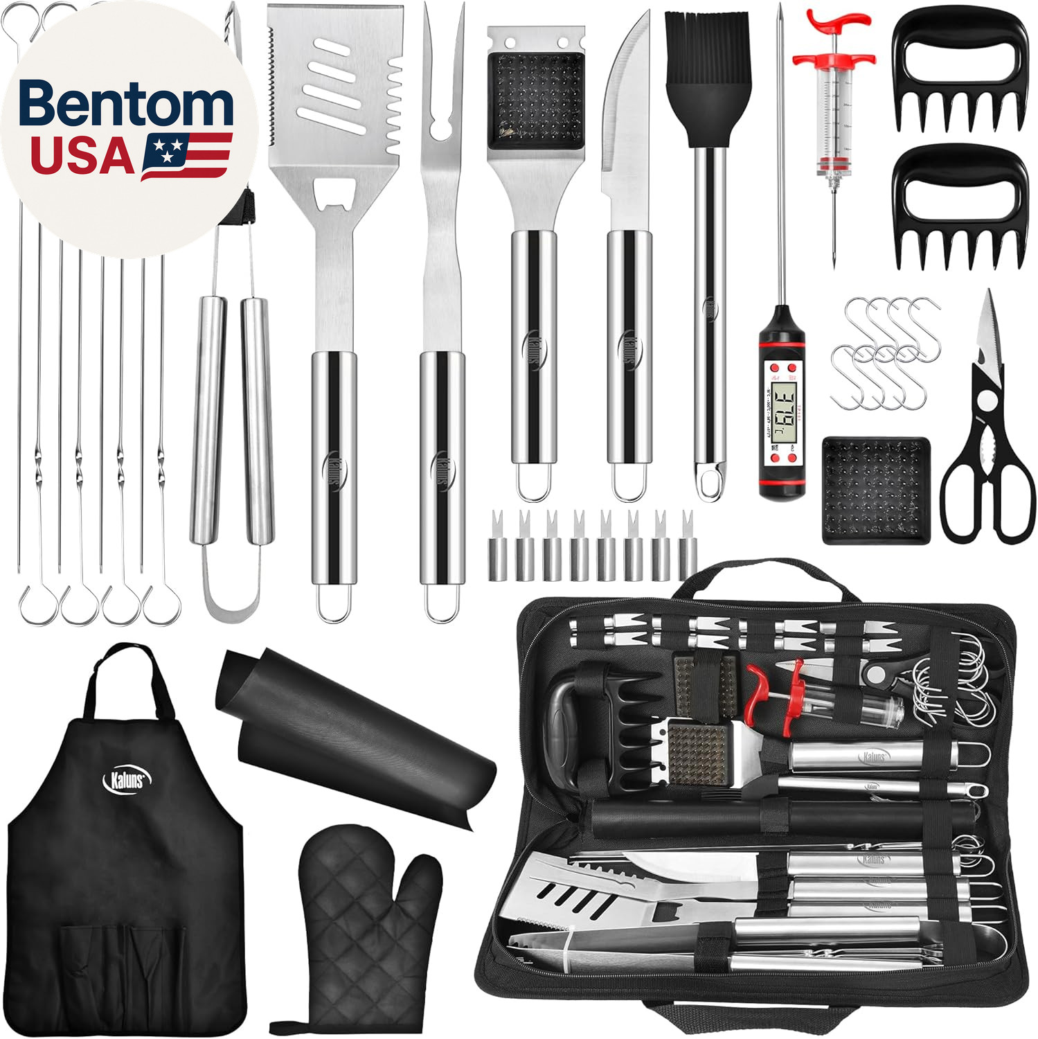 BBQ Accessories, Complete Grill Set Grilling Gifts, 40 Pcs Premium Heavy Duty St gallery