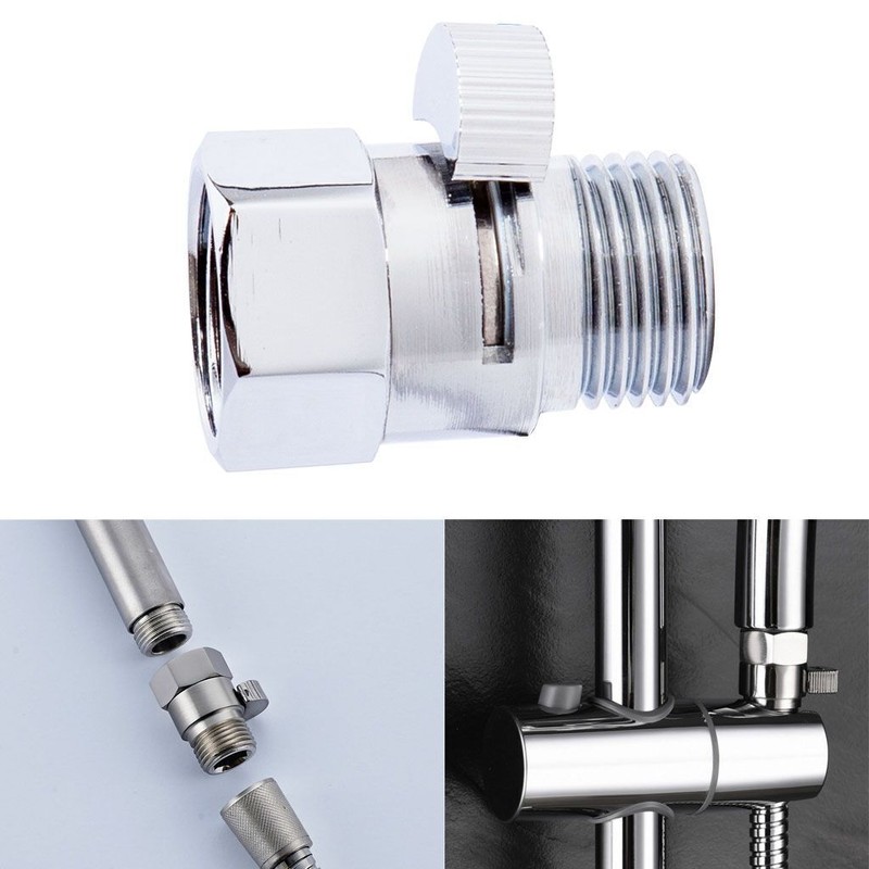 1-5Pcs G1/2" Flow Quick Control Shut OFF Valve Fit Shower Head Hand Water Saver gallery
