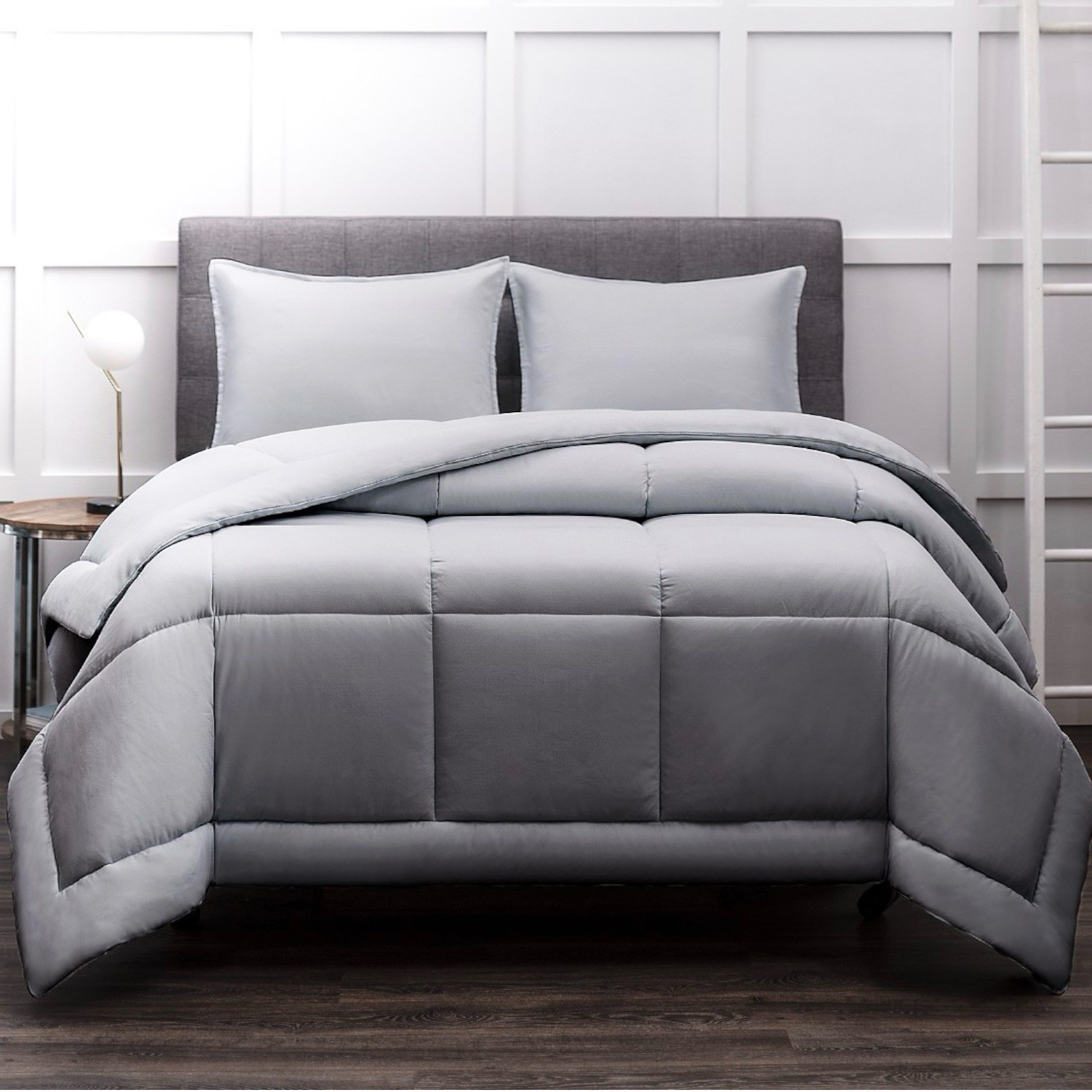 Department Store Loftelle My Colored KING Comforter + 2 Shams Set GRAY gallery