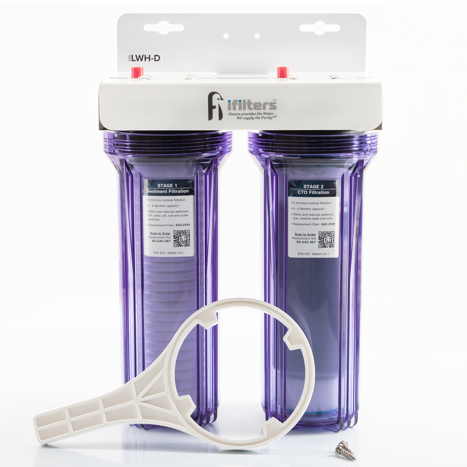 iFilters Whole House Water Filter System Sediment CTO City/Well Water Filtration gallery