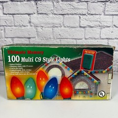 Ultimate Memory 100 Multi C9 Style Lights 16 Functions 44ft Christmas NOS New