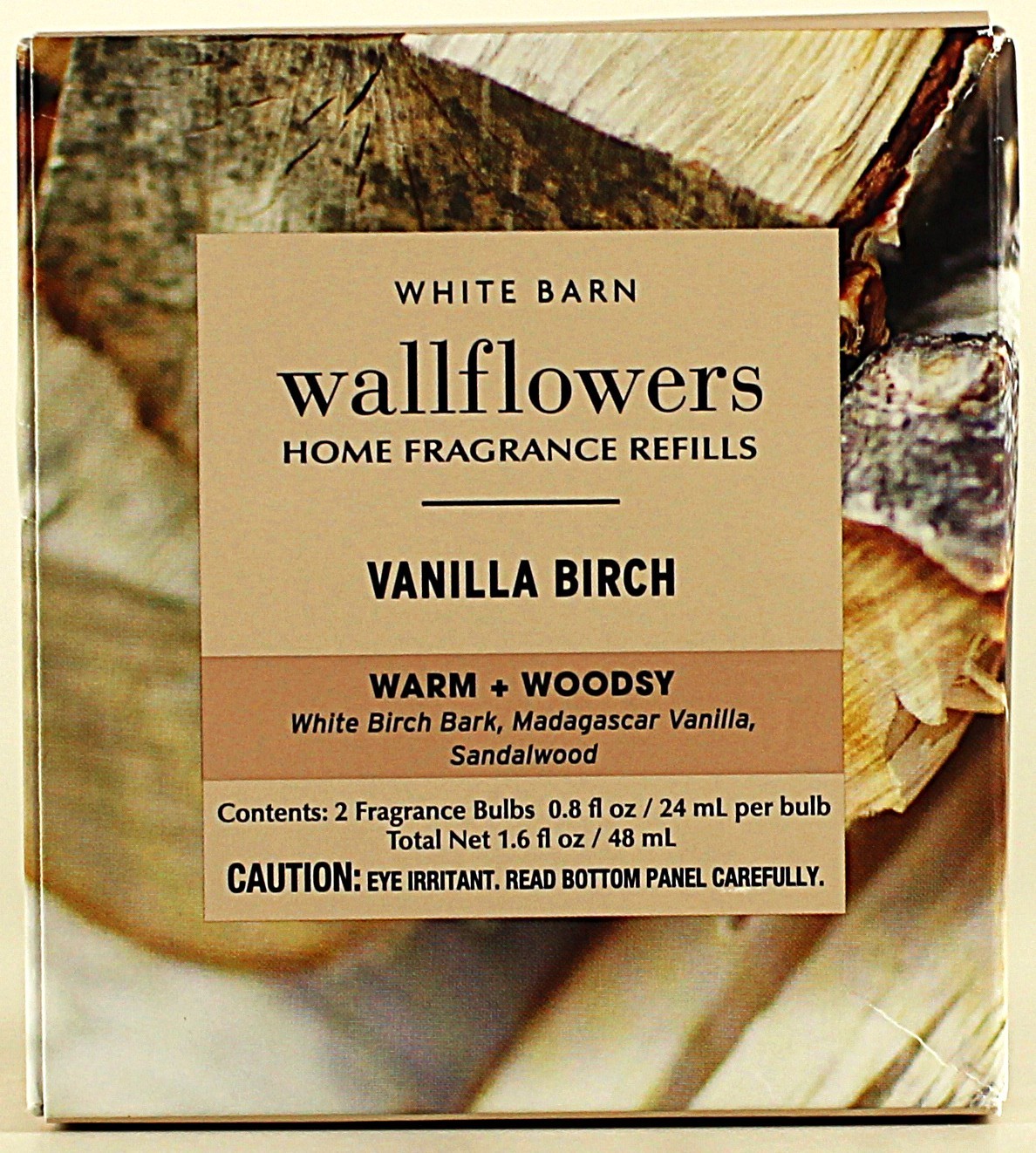 QTY 2 - Bath & Body Works VANILLA BIRCH Wallflowers Home Fragrance Oil Refills gallery