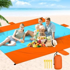 Oversized Waterproof Beach Blanket 10x9ft Quick Dry Sandproof Mat for Outdoors